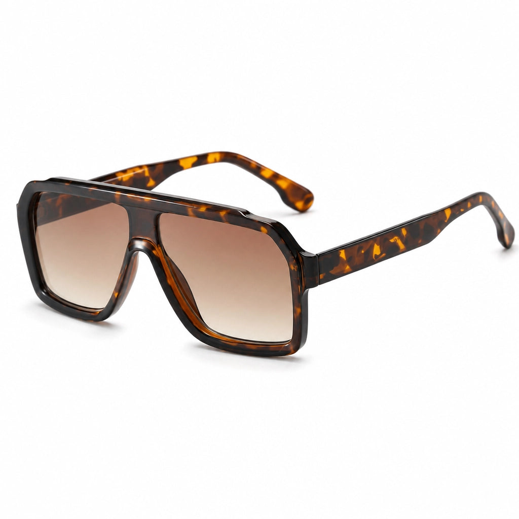Blue Leopard Frame Double Grey Lens Willow Square Frame Shades 1