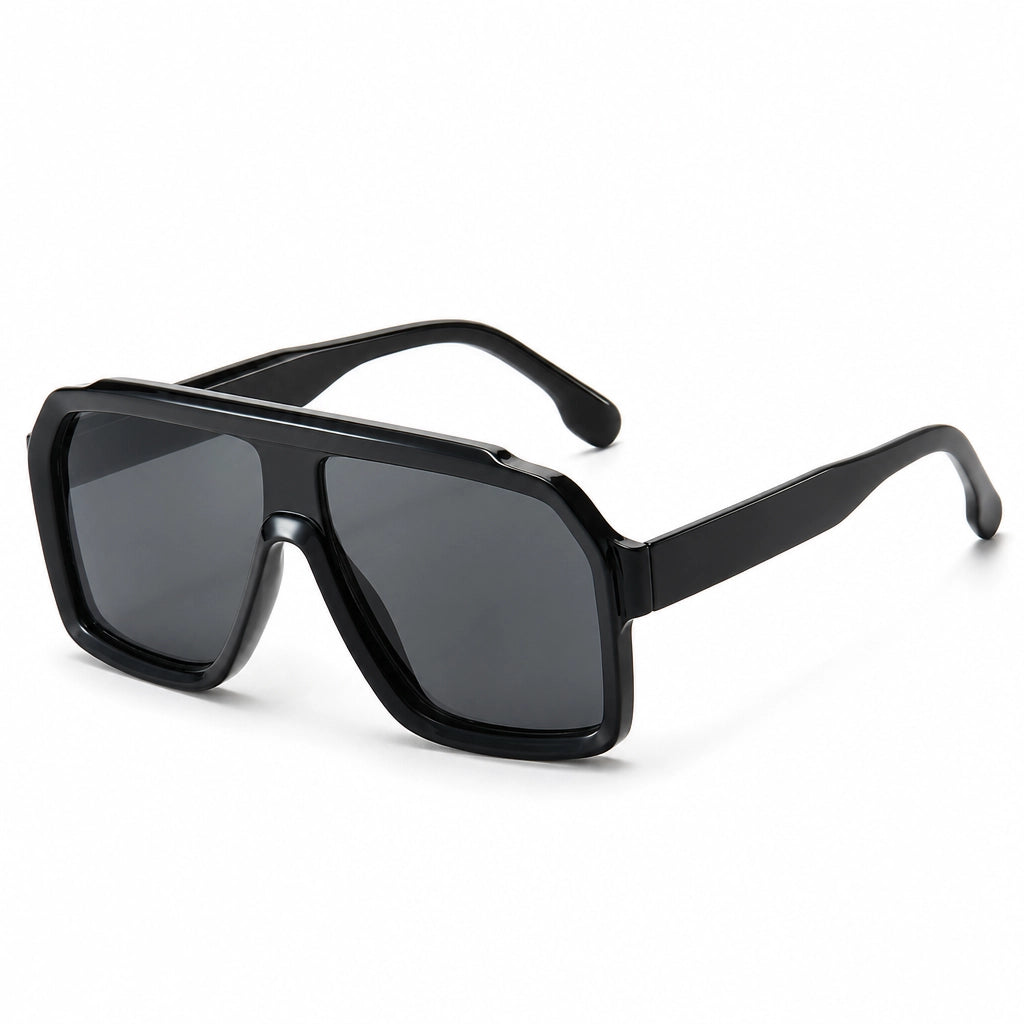 Black Green Frame Green Yellow Lens Willow Square Frame Shades 1