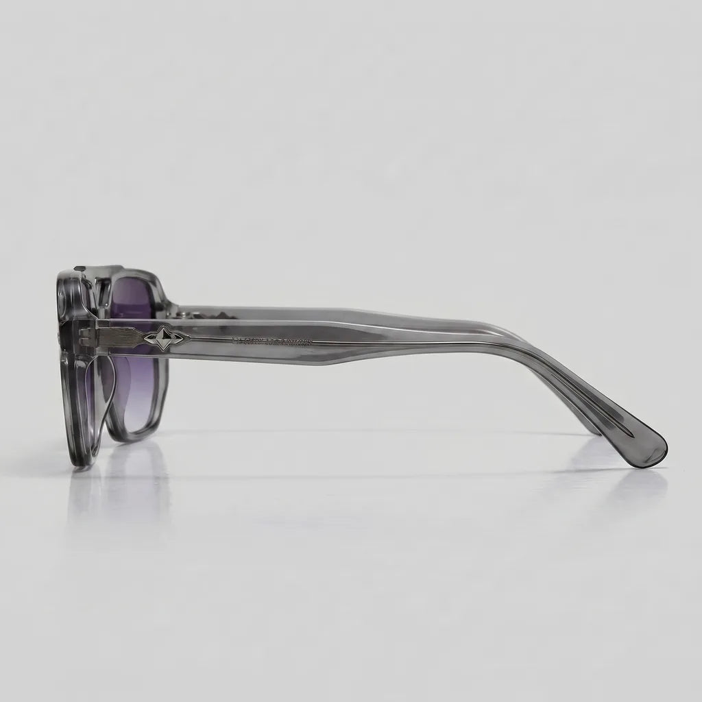 Men's Gray June 10 Whitman Square Frame Shades