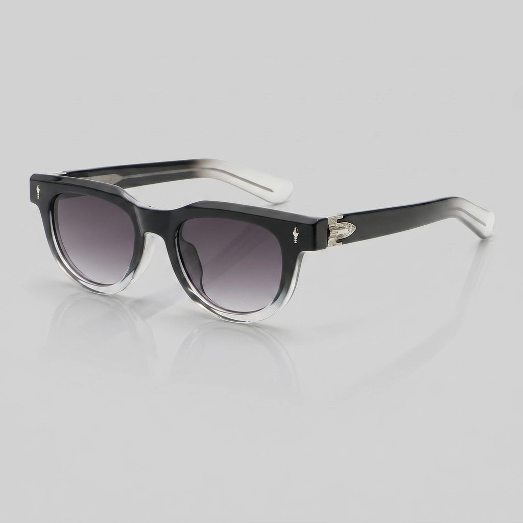 C4 Transparent Tea / Gradient Tea Lens James Round Frame Shades 1