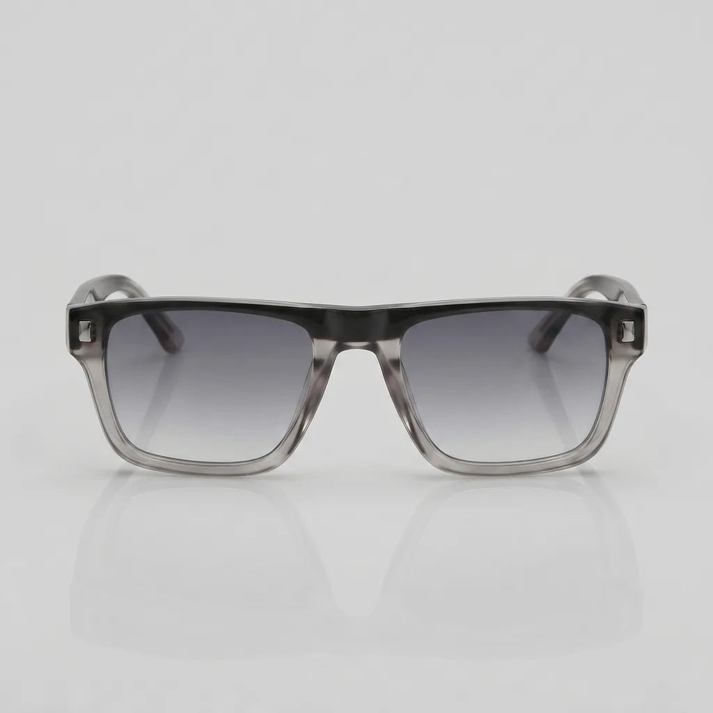 Black Gradient Gotham Square Frame Shades