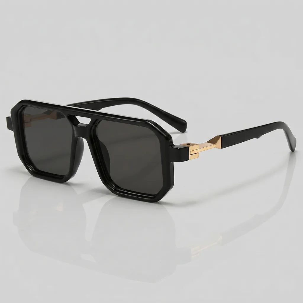 Men's Matte green frame-Green tortoiseshell arms N12 Talmadge Square Double Bridge Shades