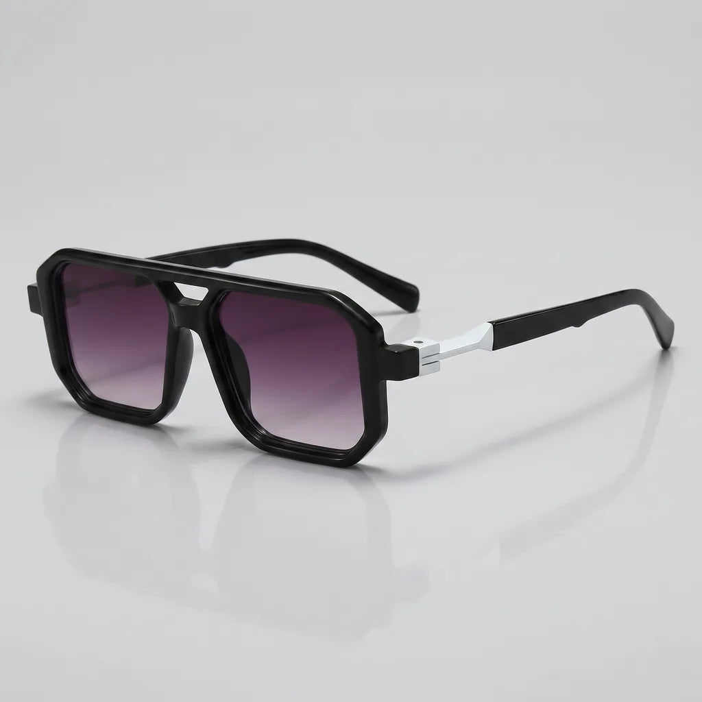 Men's Tortoiseshell frame-Gold tortoiseshell arms-Brown lenses N4 Talmadge Square Double Bridge Shades