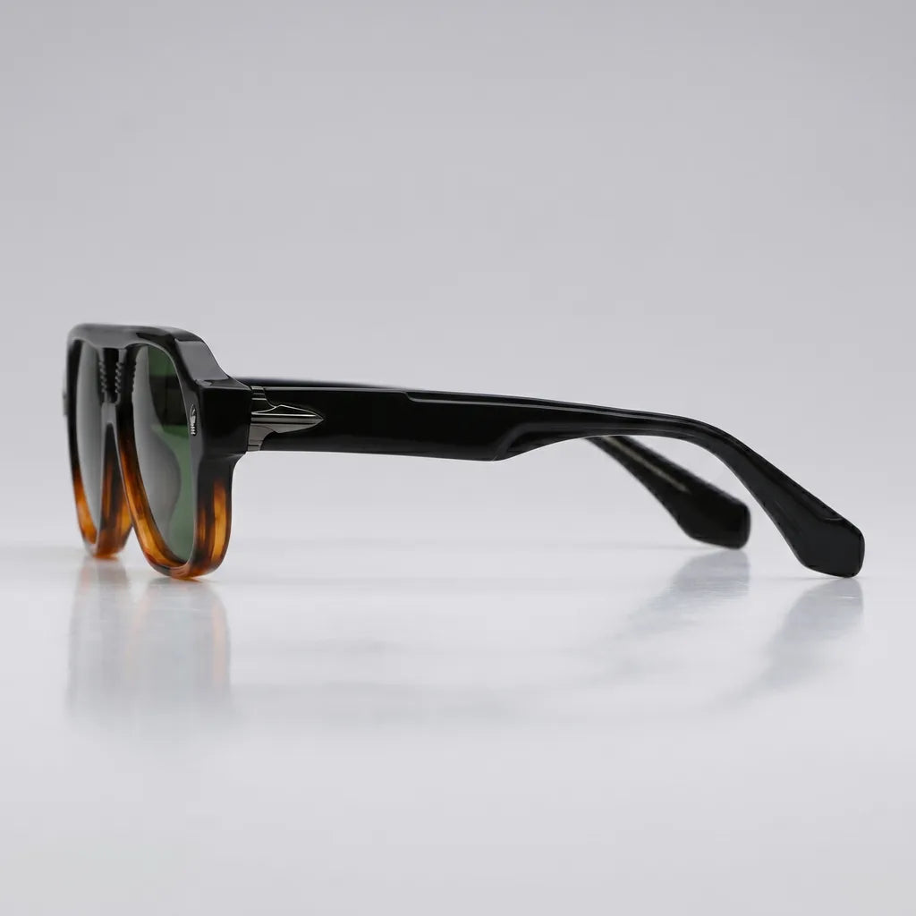 Black/Tortoise Vanderbilt Aviator Shades 6