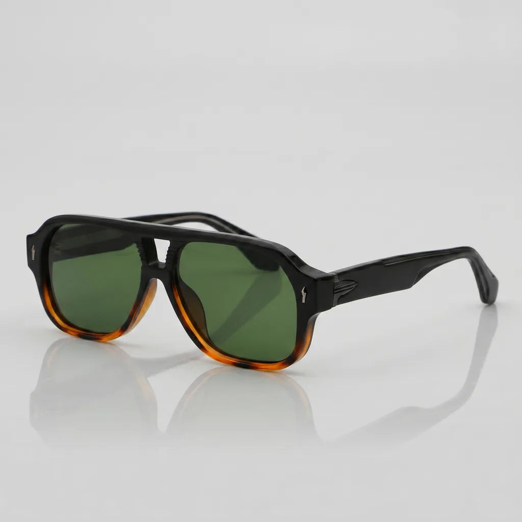 Lincoln NY Aviator Shades - Dark Tortoise