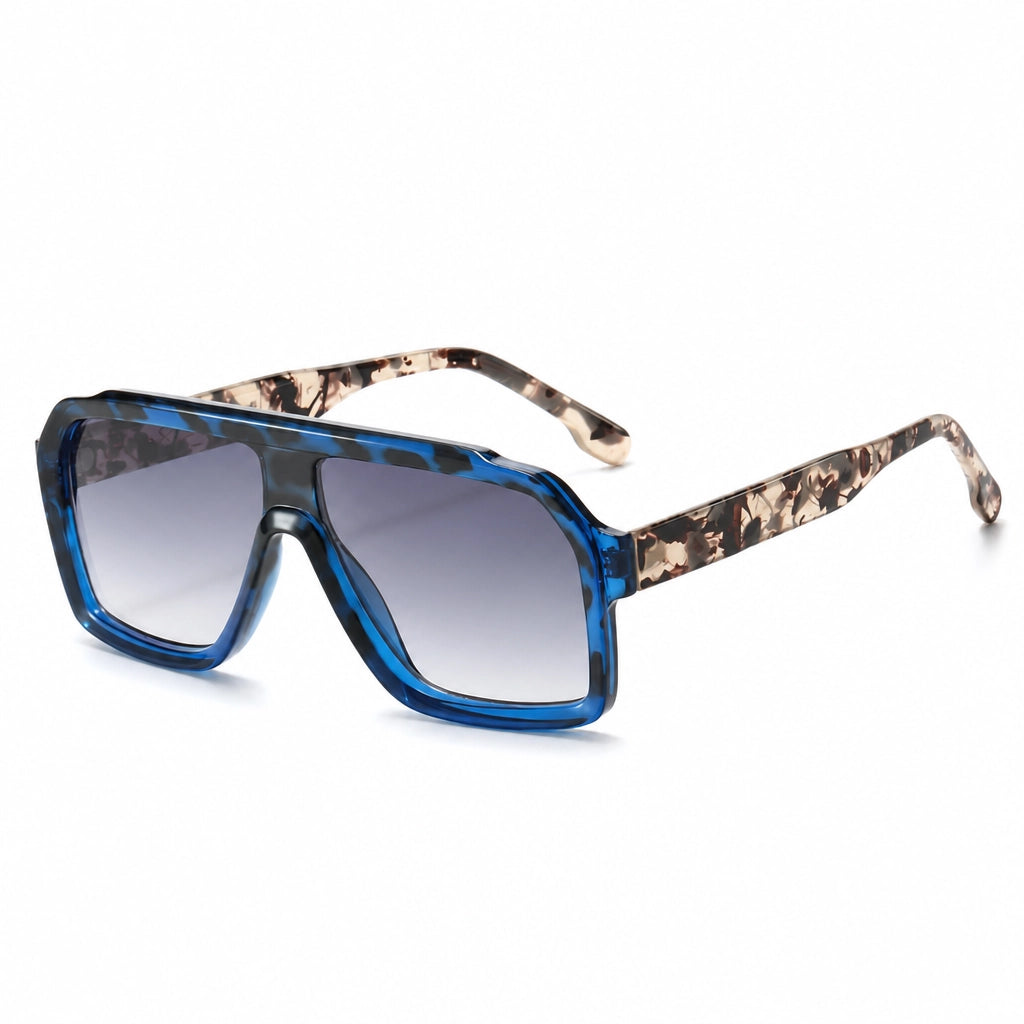 Black Frame Grey Blue Lens Willow Square Frame Shades 1