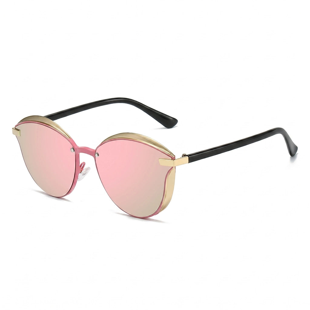 Gold Frame Grey Calloway Irregular Frame Shades 1