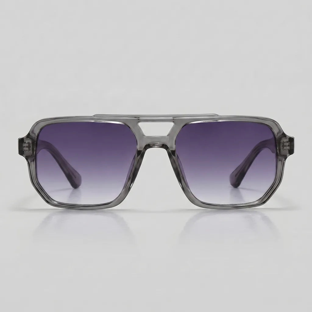 Men's Gray June 10 Whitman Square Frame Shades