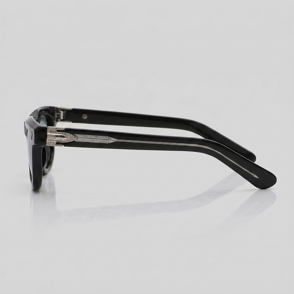 C3 Matte Black & Tortoise / G15 Lens James Round Frame Shades 3