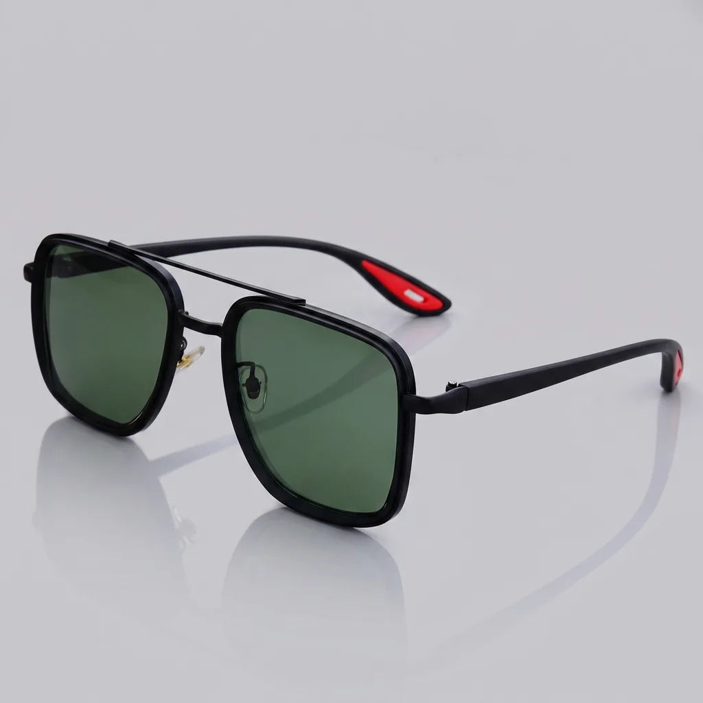 Black Frame Grey Lens Lightfoot Square Aviator Shades