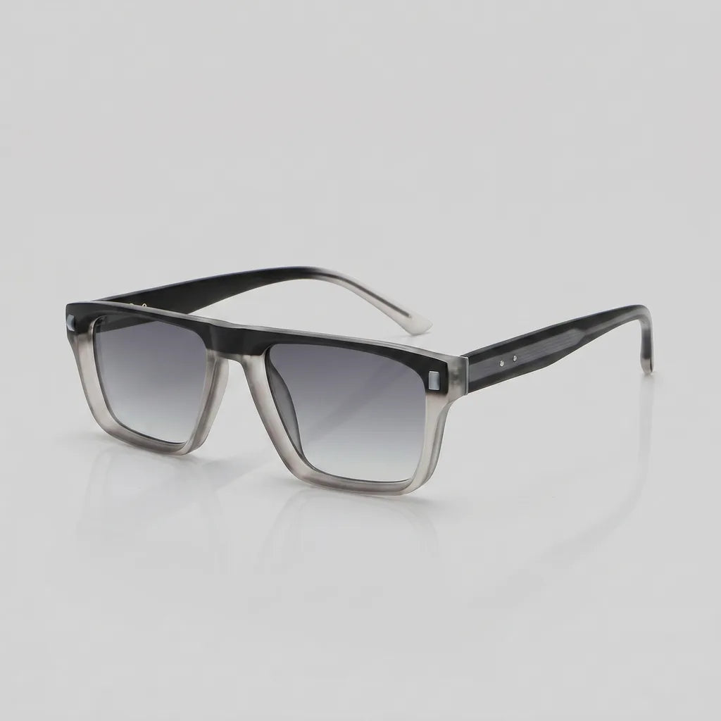 Gotham Square Frame Shades - Color:Black Gradient