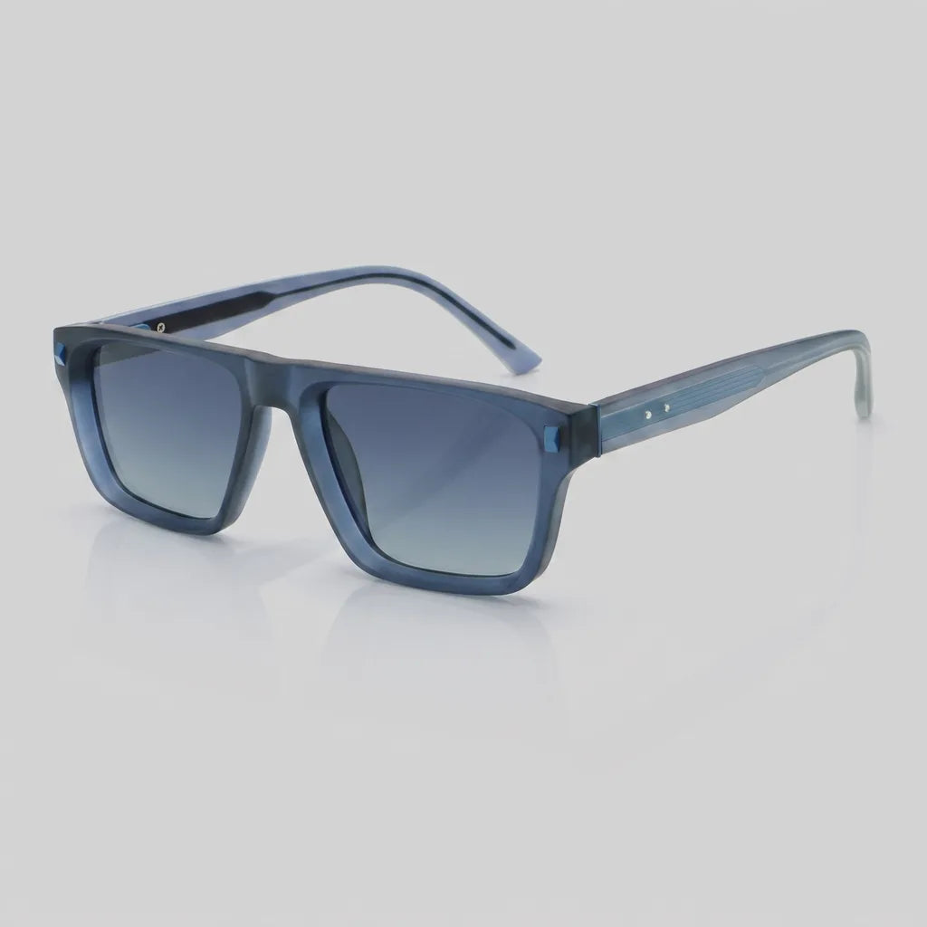 Gotham Square Frame Shades - Color:Ocean Blue
